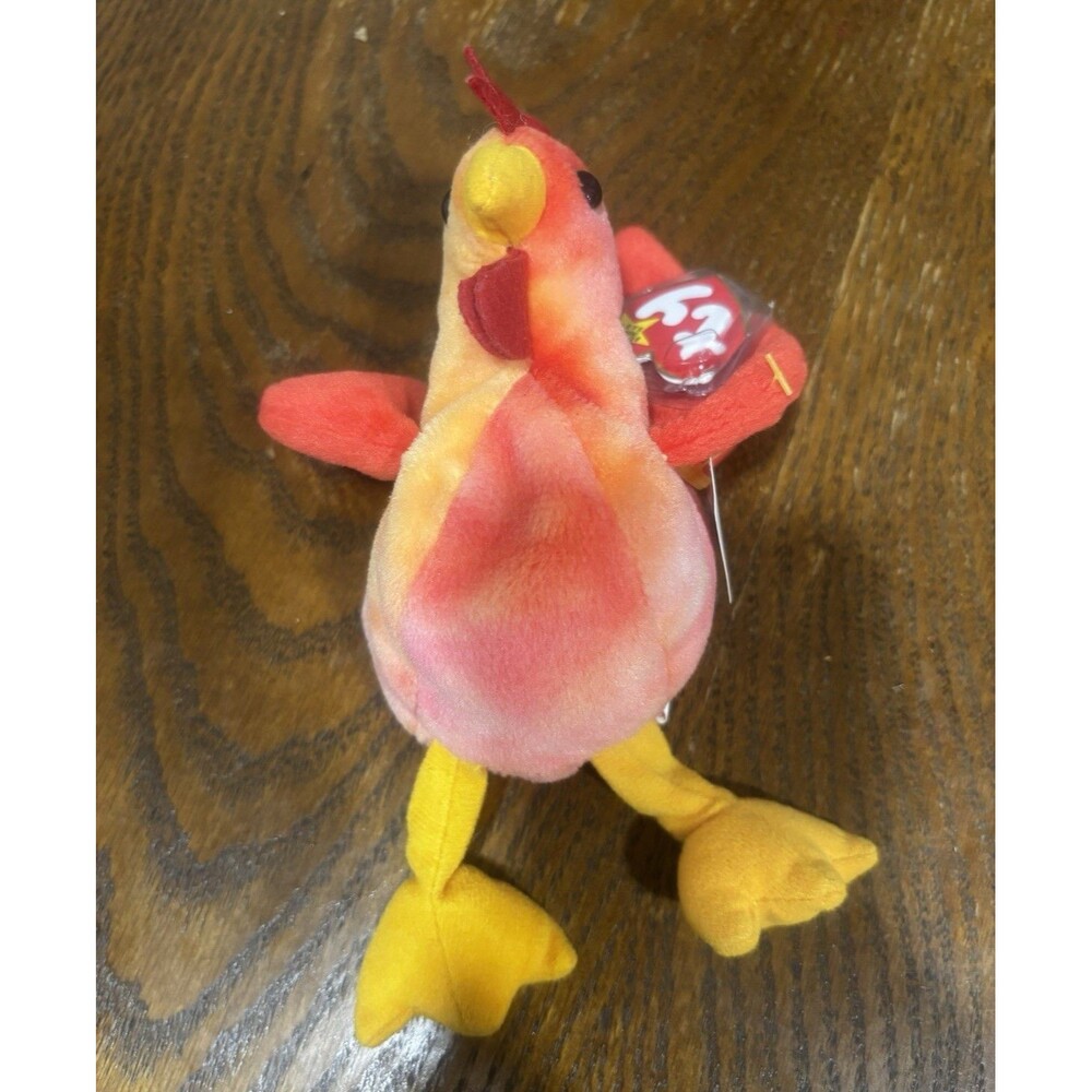 Ty Beanie Babies Strut Rooster Plush 1996 Vintage Tag Error Mint Condition